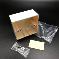 Розеточная коробка, 86x86мм, для лицевых панелей, цвет слоновой кости, BB-1064K-05