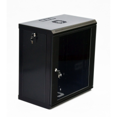 Шкаф 12U, 600x350x640мм (Ш*Г*В), економ, акриловое стекло, черный