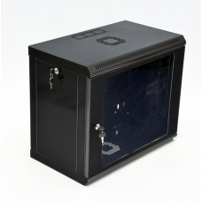 Шкаф 9U, 600x350x507мм (Ш*Г*В), економ, акриловое стекло, черный