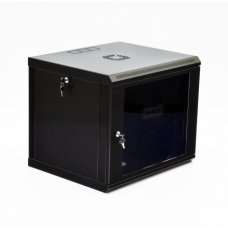 Шкаф 9U, 600x500x507мм (Ш*Г*В), економ, акриловое стекло, черный