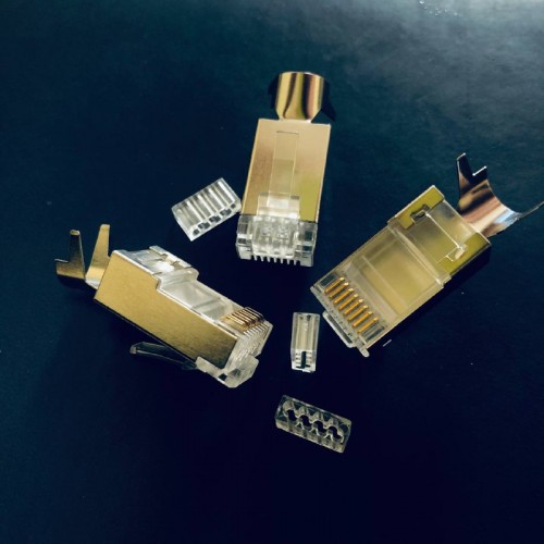 Коннектор RJ-45, для кабеля STP Cat.6a/7, с поддержкой, 1,3 мм фотография 3 изображение 3 Коннектор RJ-45, для кабеля STP Cat.6a/7, с поддержкой, 1,3 мм
