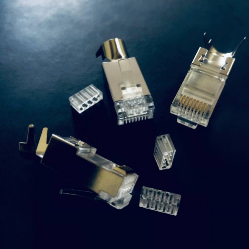 Коннектор RJ-45, для кабеля STP Cat.6a/7, с поддержкой, 1,3 мм фотография 4 изображение 4 Коннектор RJ-45, для кабеля STP Cat.6a/7, с поддержкой, 1,3 мм