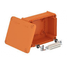 Распределительная огнестойкая коробка FireBox Т-серии OBO Bettermann,  ІР65 T 100 E 4-5, 8 клемм Х 4 кв.мм, габариты 190х150х77 мм, цвет оранжевый