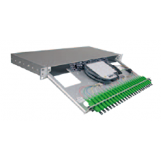 Патч-панель выдвижная Fiberframe, в комплекте 24 адаптера LC, одномод, полировка UPC
