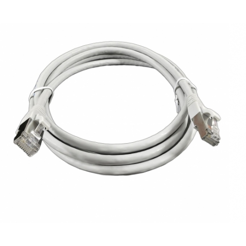 Патч-Корд медный S/FTP кат.6А, 26AWG, 2,0 м, LSZH, серый, EPNew фотография изображение Патч-Корд медный S/FTP кат.6А, 26AWG, 2,0 м, LSZH, серый, EPNew