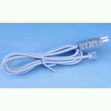2-х контактный кабель для тестирования 1.5 м, конектор 6P2C