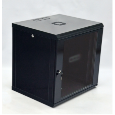 Шкаф 12U, 600x600x640мм (Ш*Г*В), економ, акриловое стекло, черный