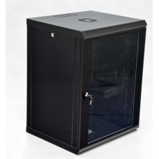 Шкаф 15U, 600x500x773мм (Ш*Г*В), економ, акриловое стекло, черный