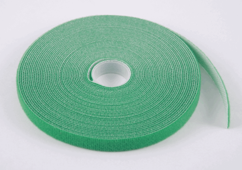 изображение Стяжка-липучка, 12мм x 10м, моток, зелена